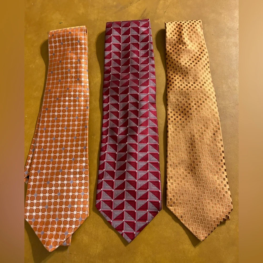 3 Men’s Silk Murano Neck Ties